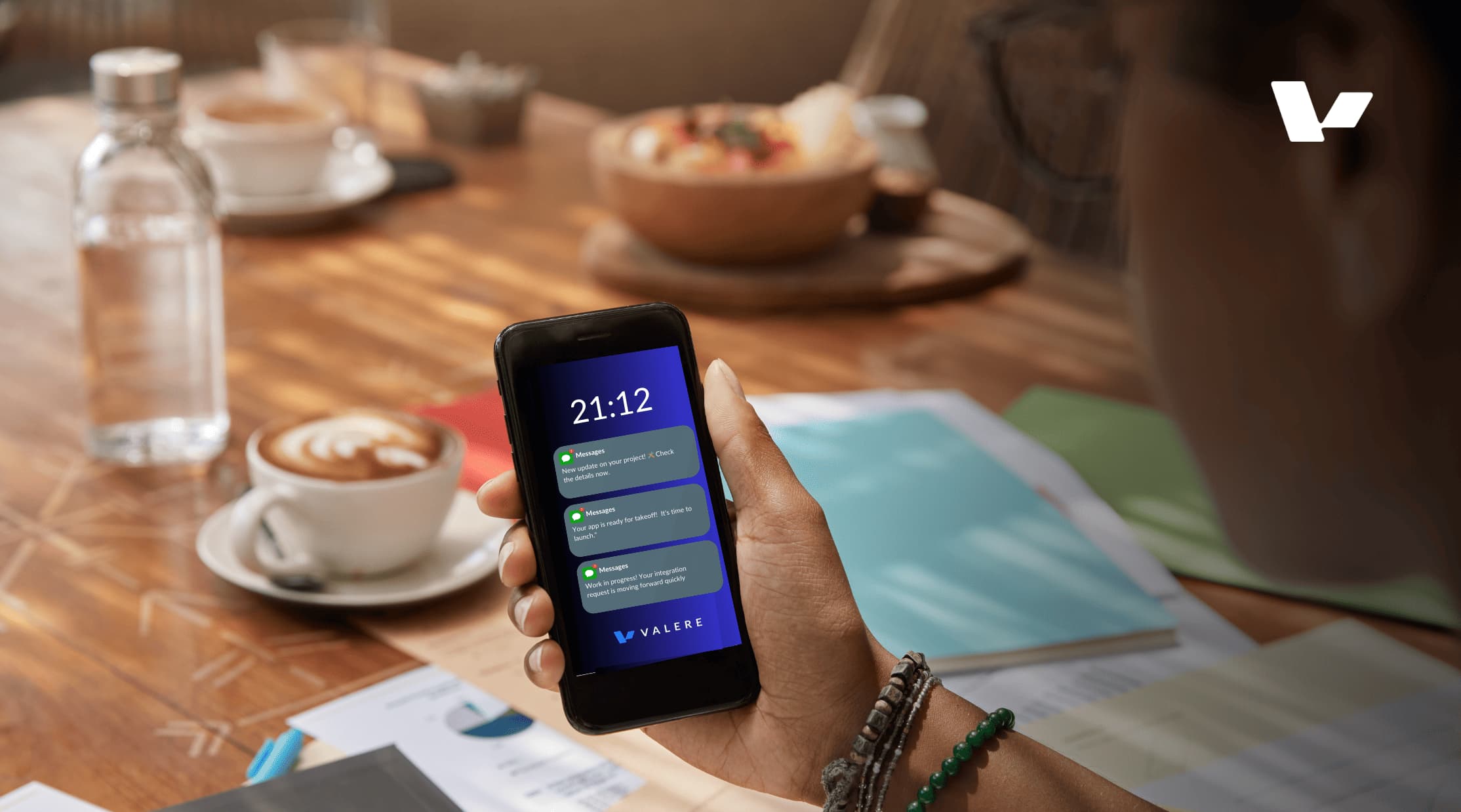 A close-up view of a smartphone with push notifications displayed on the screen, symbolizing how push notifications can enhance user engagement and app performance.